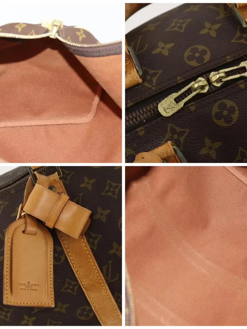 LOUIS VUITTON Monogram Keepall 45 Boston Bag M41428 LV Auth ka4305